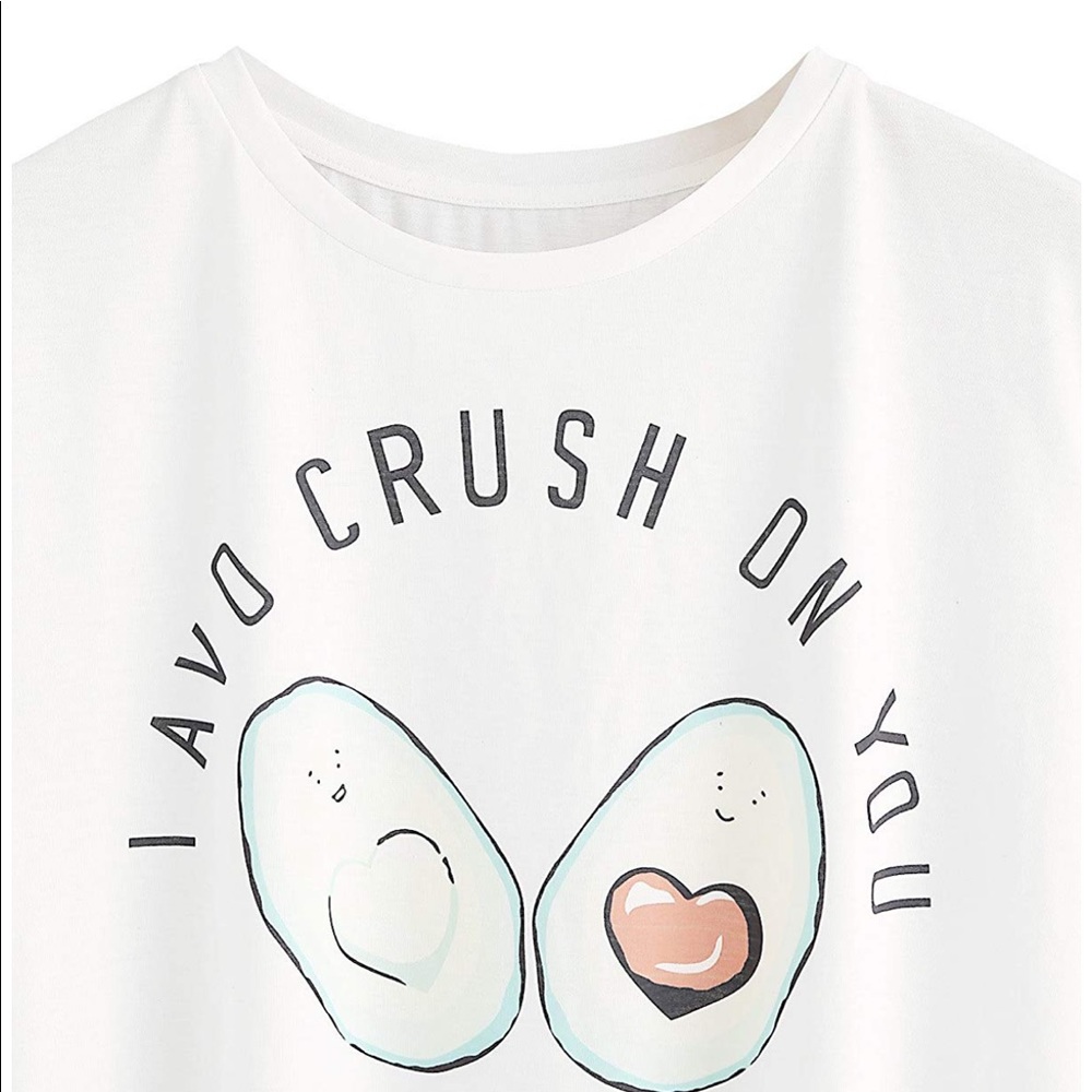 Avocado 🥑 print pajamas i avo crush on you - Picture 3 of 5